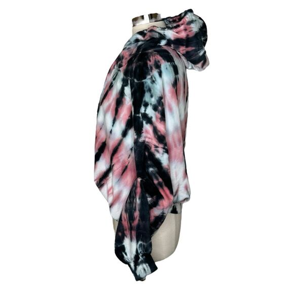 Young Fabulous and Broke Tie Dye Sweatshirt Hoodie with Snap Sleeves Women’s M L - Picture 3 of 10